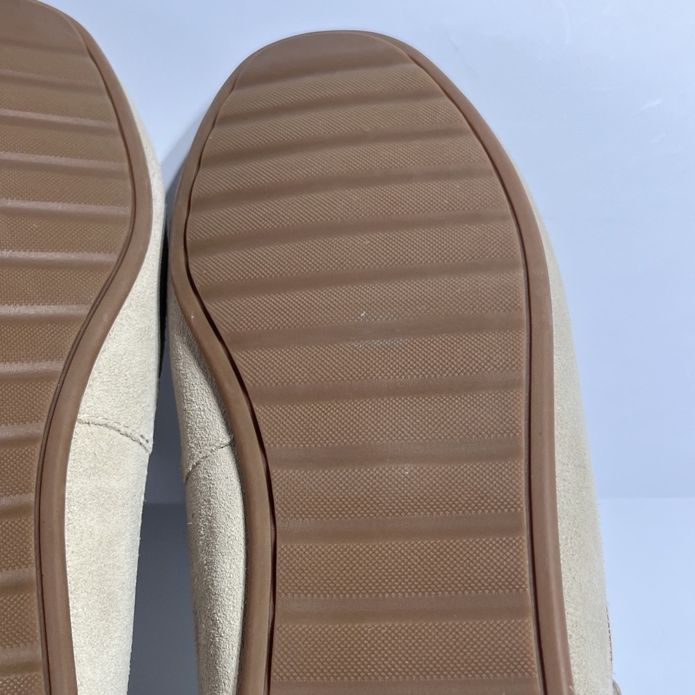 Coach Shearling Slipper Moccasin CC743  Men's Size 9 D Khaki Suede Slip-On NWOT - Picture 13 of 14